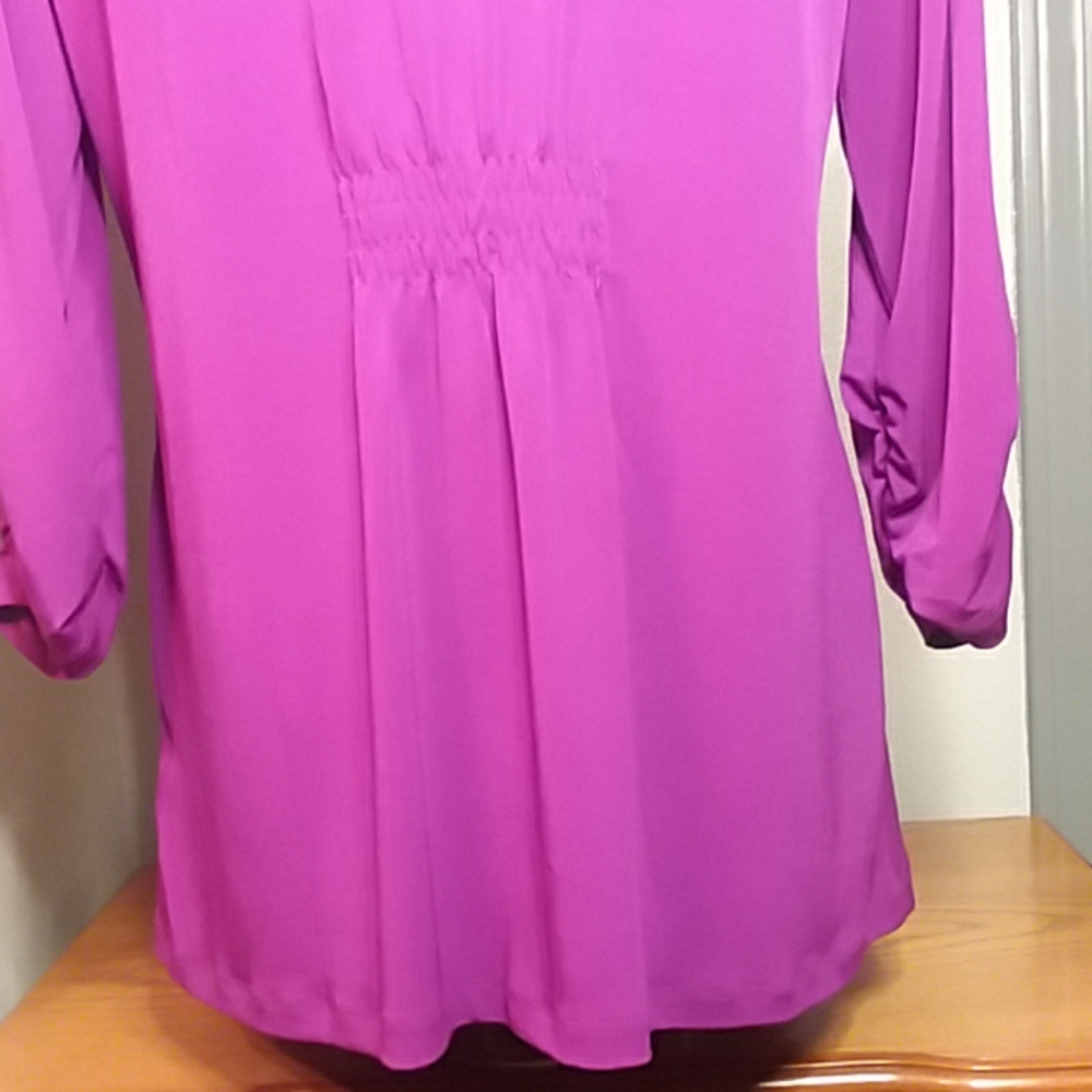 IMAN Button Front Blouse - Picture 5 of 6